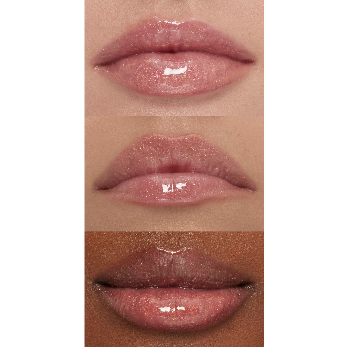 e.l.f. Lip Plumping Gloss, Hydrating, Nourishing, Invigorating, High-Shine, Plumps, Volumizes, Cools, Soothes, Champagne Glam, Shimmer, 0.1 Oz