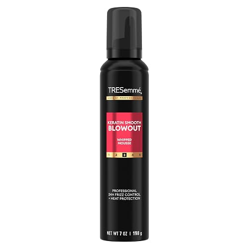 TRESemmé Whipped Shaping Mousse Keratin Smooth for Instant Hydration, Weightless, 7 Fl Oz