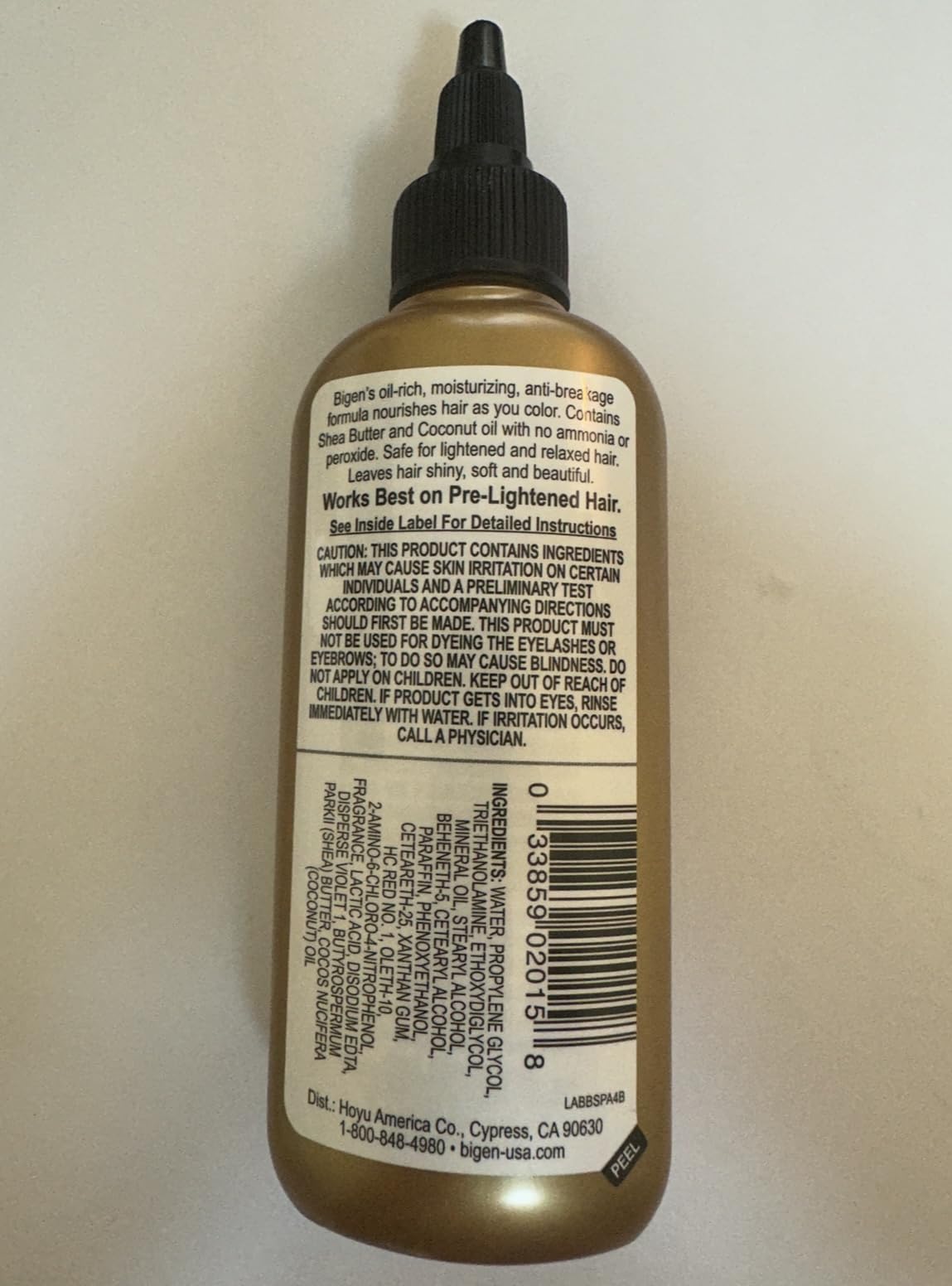 Bigen Semi Permanent Hair Color #A4 Amber, 3 oz (Packs of 3)