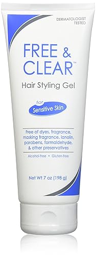 Free & Clear Hair Styling Gel, Unscented, (SG_B00MX6ZXT2_US), 7 Ounce (Pack of 2)