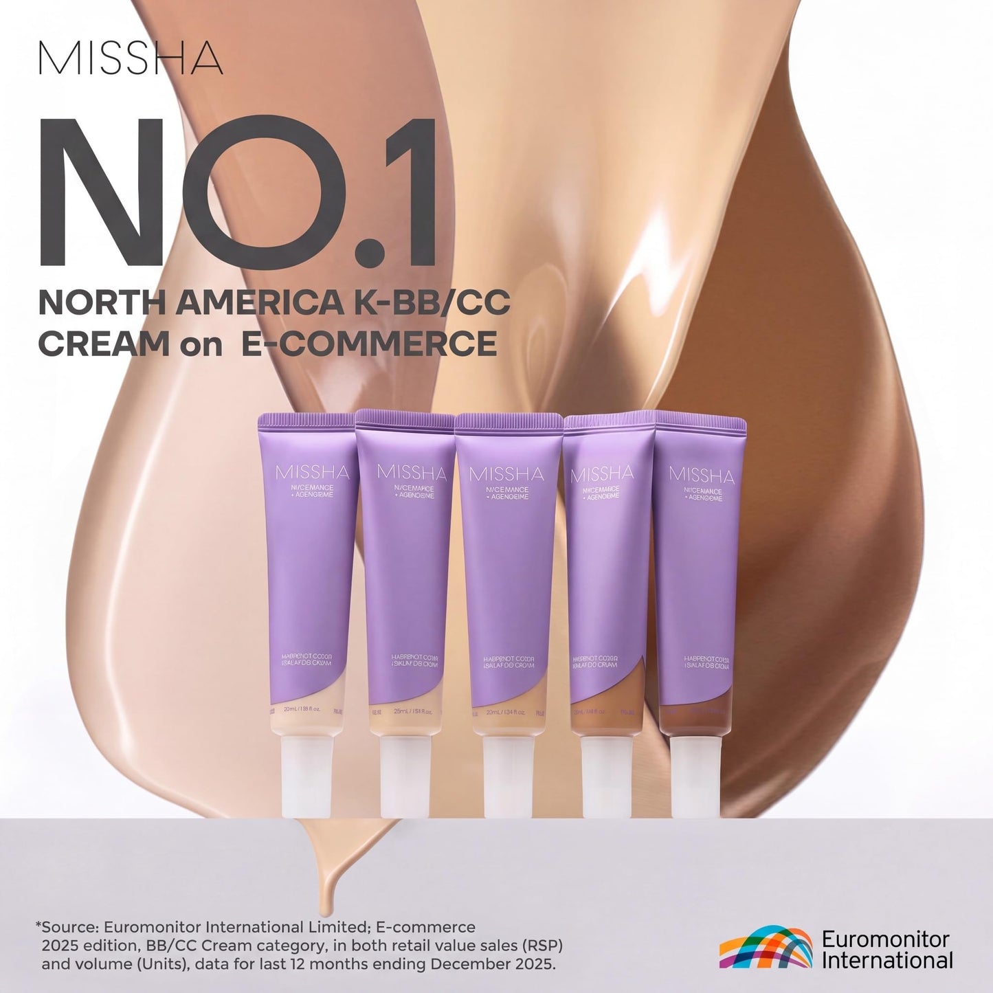 MISSHA M Perfect Cover Serum BB Cream No.25 Warm Beige - Medium with Warm Undertone, Skin Tint, Tinted Moisturizer, Skin Care Foundation Makeup Beauty and Personal Care MISSHA