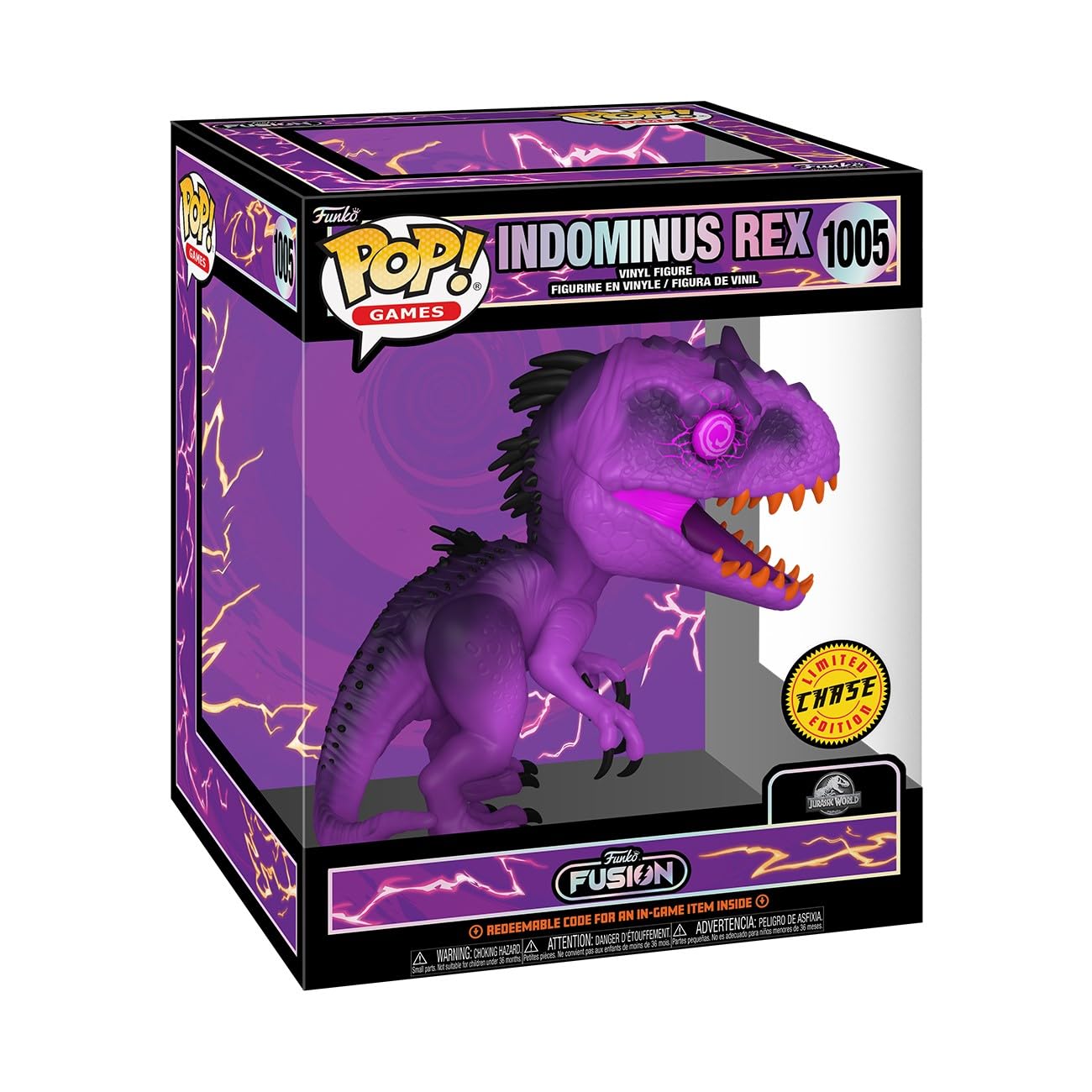 Funko POP! Super: Fusion - Indominus Rex - 1/6 Odds for Rare Chase Variant - Jurassic Park - Collectable Vinyl Figure - Gift Idea - Official…