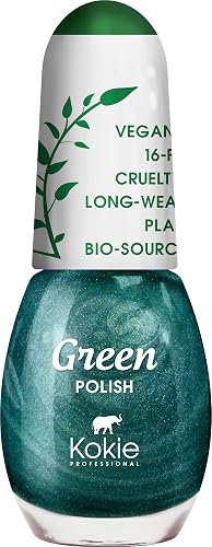 Kokie Cosmetics Vegan, Plant Based, Cruelty Free Nail Lacquer, Green Polish (Maybe Baby GP13) Beauty & Personal Care Kokie