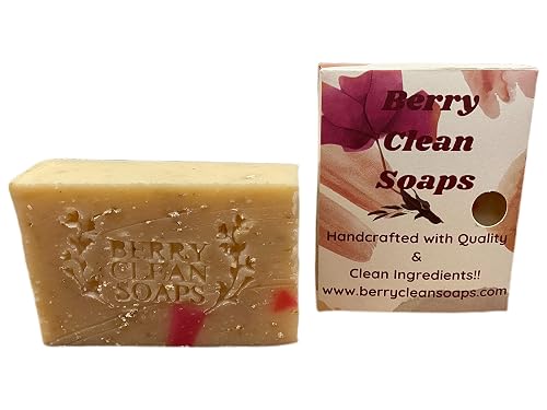 Honeysuckle Natural Oatmeal Exfoliating Soap Bar (1) Beauty & Personal Care Berry Clean Soaps
