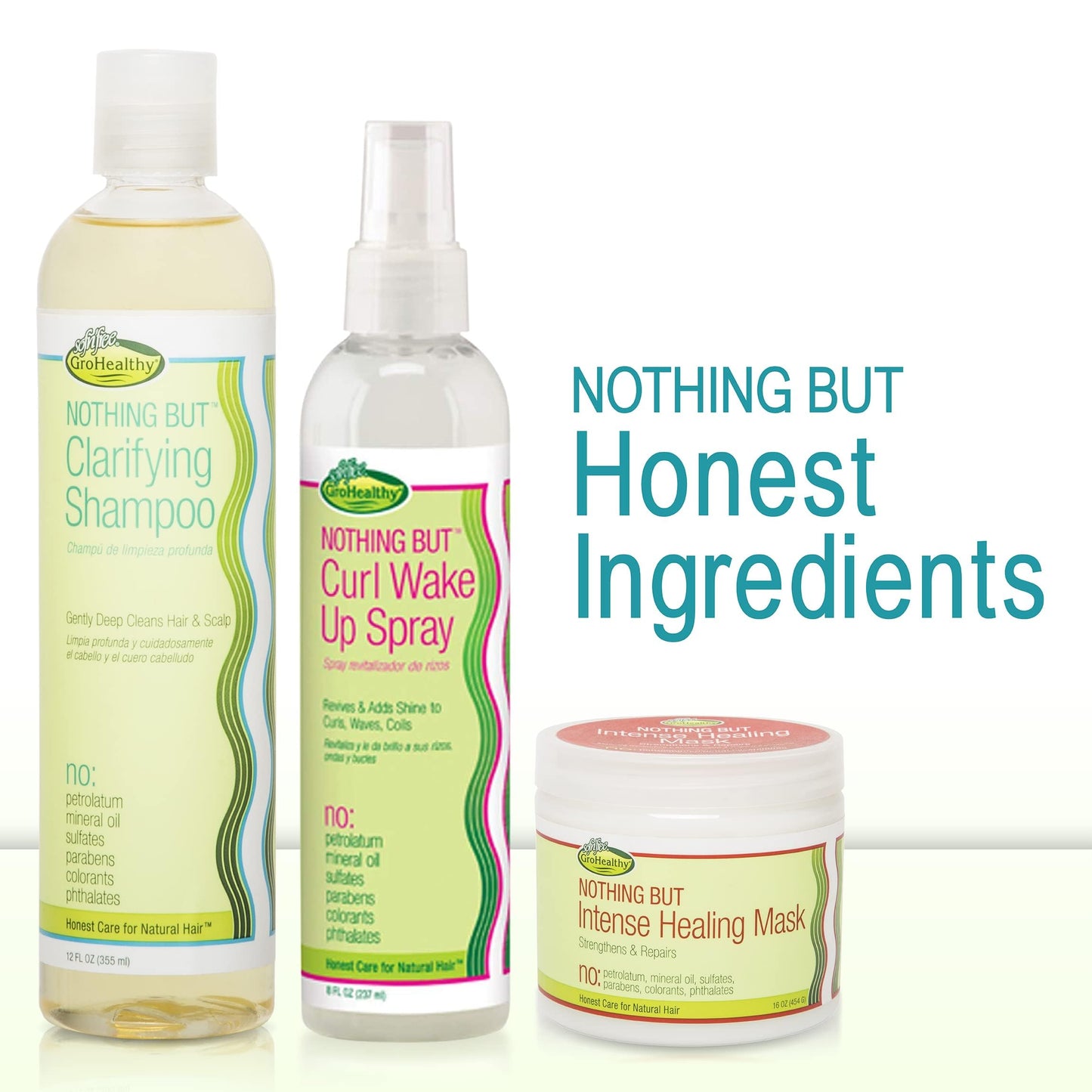 NOTHING BUT Curl Wake Up Spray | Sulfate-Free Curl Refresher & Detangler | Defines, Conditions & Adds Shine for Natural Curly Hair, 8oz (4 Pack)