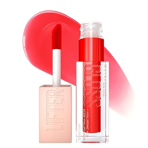 Maybelline New York Lifter Gloss Hydrating Lip Gloss with Hyaluronic Acid, Sweetheart, Sheer Red, 1 Count
