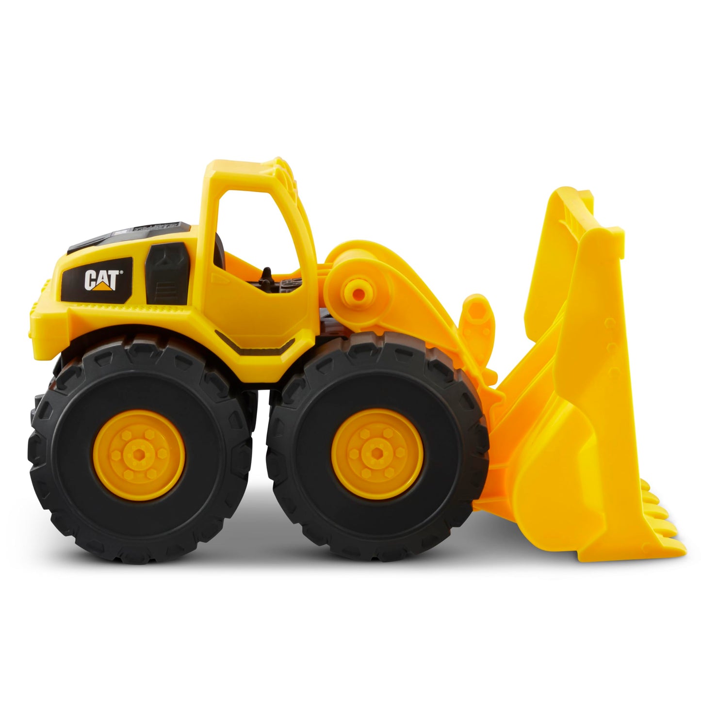 CAT Construction Fleet 10" Front Loader Toy – Durable Plastic Vehicle with Working Bucket & Free-Rolling Wheels for Kids Ages 2+