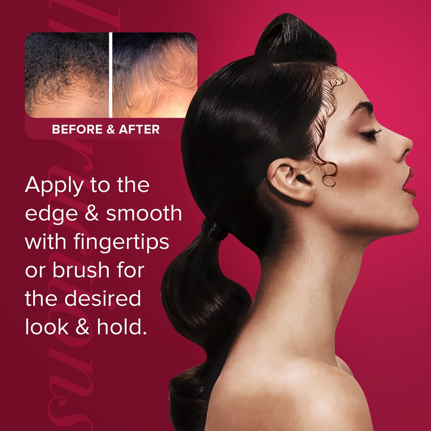 én Love Forever for Always Edge Control Hair Gel with Natural Coconut Milk, Pure Aloe Vera and Argan Oil | 48 Hours Extra Hold Pomade | Promotes
