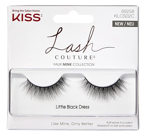 Kiss Lash Couture Faux Mink Little Black Dress (Pack of 2)