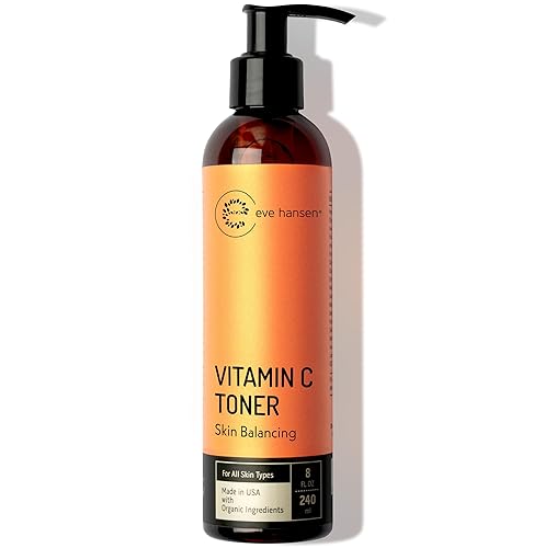 Eve Hansen Vitamin C Toner for face | 8 oz Hydrating Facial Toner Pore Minimizer with Anti Aging Aloe, Citric Acid & Tea Tree | Skin & Face Toner