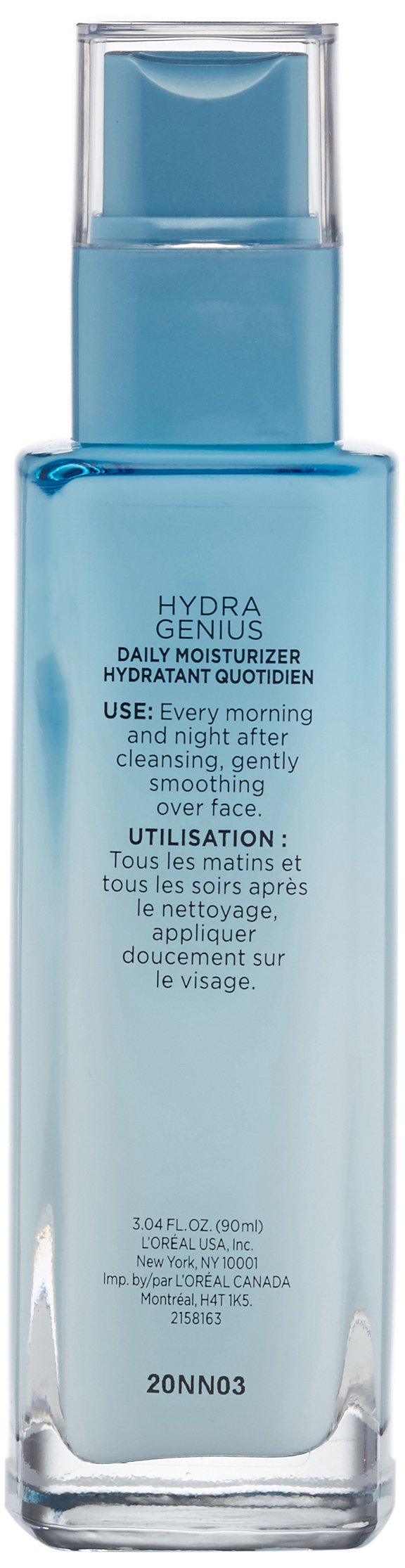 L'Oreal Paris Skincare Hydra Genius Daily Liquid Care Oil-Free Face Moisturizer for Normal to Dry Skin, Hyaluronic Acid Moisturizer for Face with Aloe