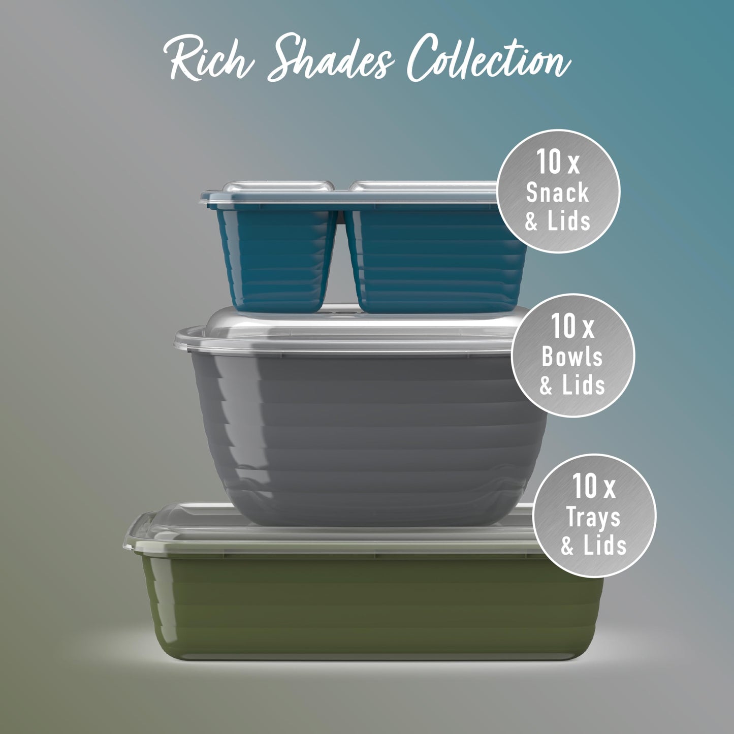 Bentgo Prep 60-Piece Variety Meal Prep Kit - Reusable PFAS & BPA-Free Food Containers 1-Compartment Trays, Prep Bowls, & Snack Boxes - Microwave…