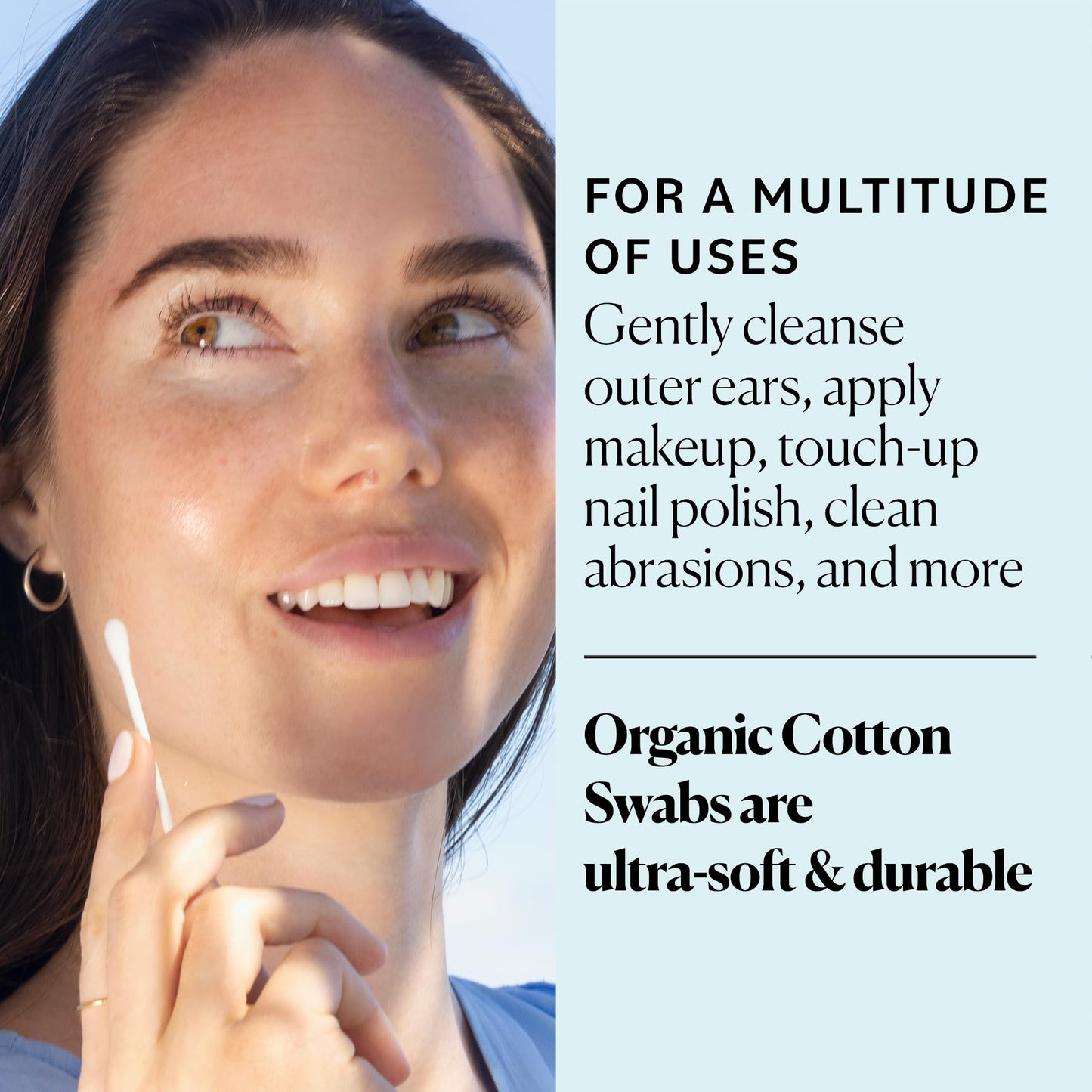 Sky Organics - Organic Cotton Swabs, 1000 ct. - Ultra Soft Tips - Strong & Durable - Hypoallergenic - Chlorine Free - Sustainable - Natural, Vegan Beauty and Personal Care Sky Organics