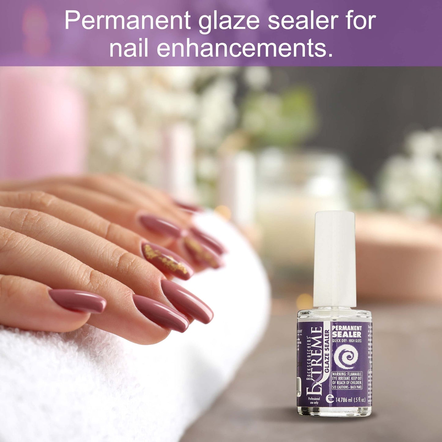 Backscratchers Extreme Permanent Glaze Sealer - Clear Permanent Top Coat - Long Lasting - High Gloss and Quick Dry