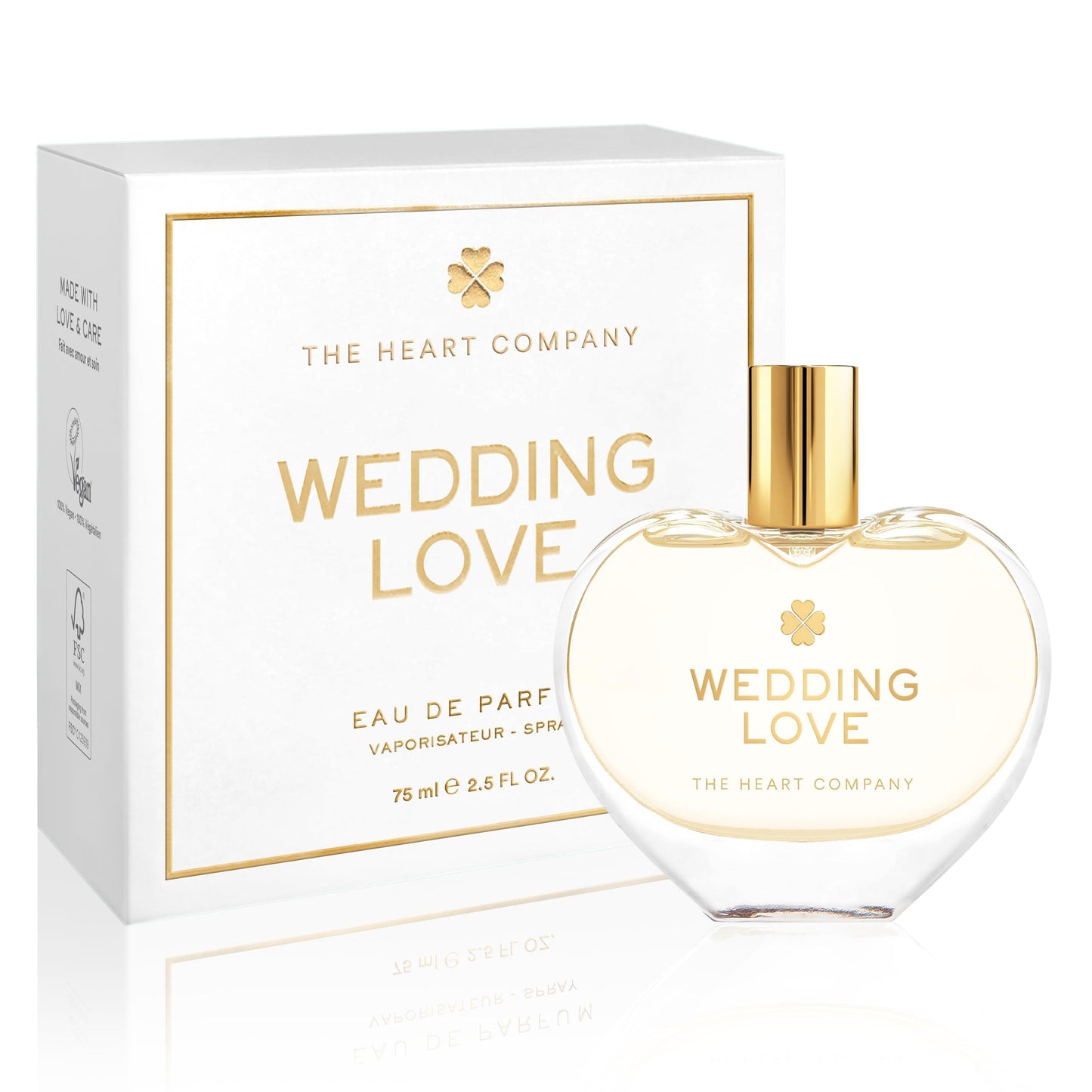 THE HEART COMPANY WEDDING LOVE Perfume for women | Fruity Sweet Women's Fragrance | Bridal Shower Gift | Wedding Gift for Bride | Vegan & Cruelty-Free