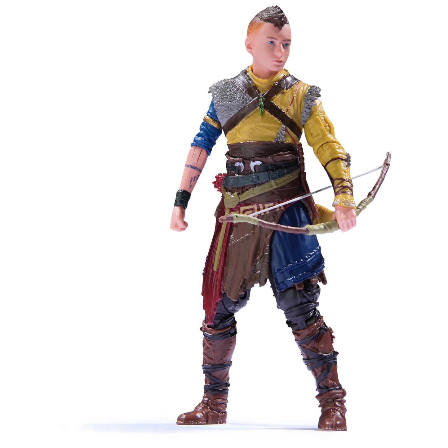 PlayStation God of War Ragnarok, 6” Atreus Action Figure with 4 Accessories, The Shapes Collection, for PS5 Fans & Collectors Ages 17+