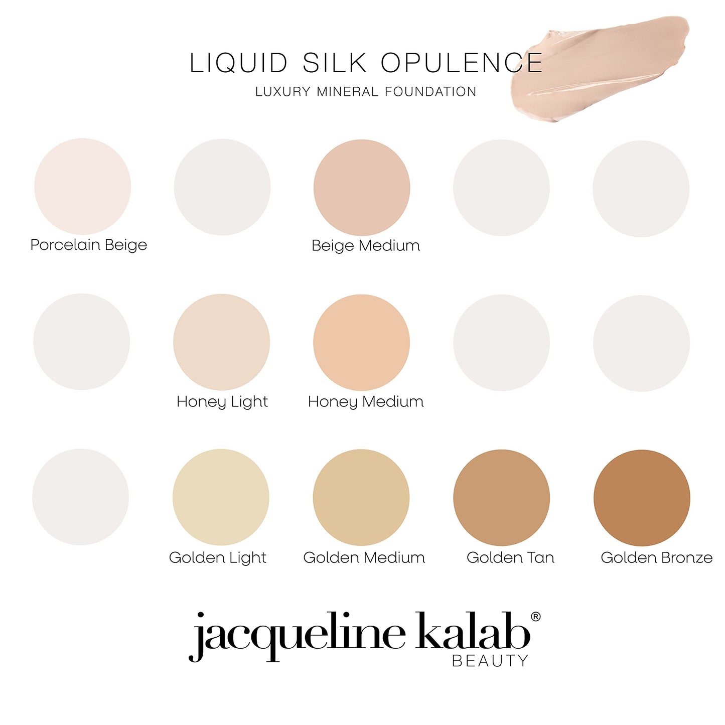 Jacqueline Kalab Liquid Silk Opulence Luxury Mineral Foundation GOLDEN TAN