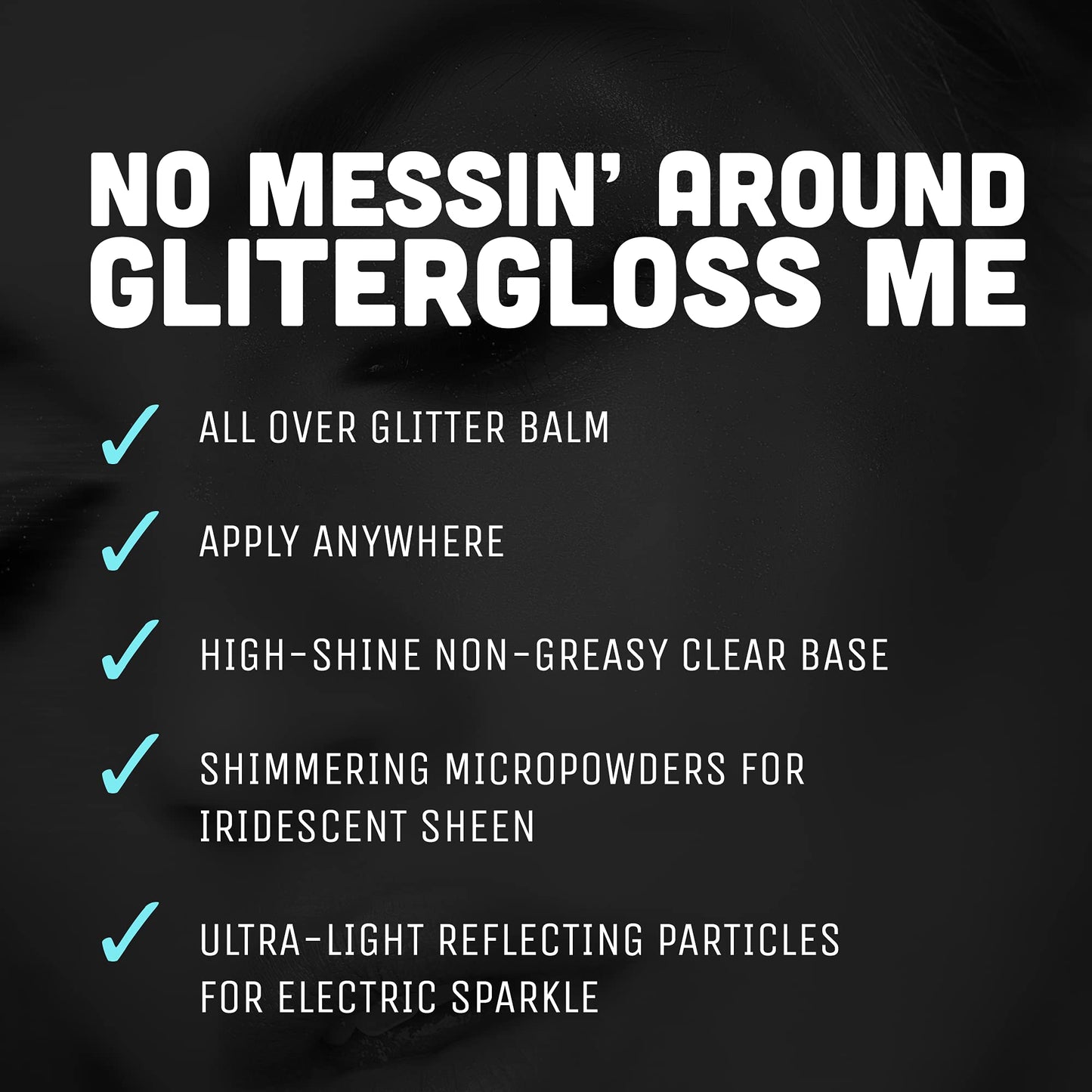 SKINGASM All Over Glitter Balm - The Sexiest Sparkle - Glitter for Your Lips, Eyes, Face, Body & Hair - Cruelty- Free- Glitter Eyeshadow - Vegan