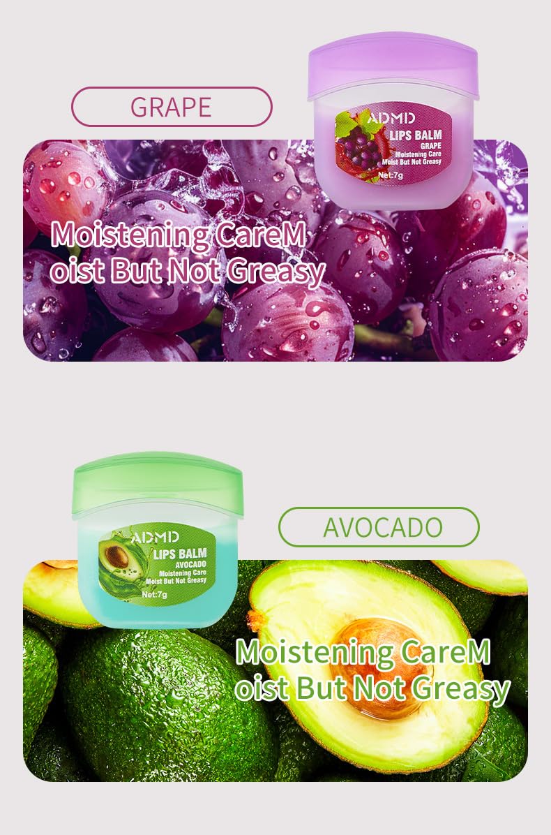 8 - piece Fruity Lip Mask Set! Paired with Lip Balm for Long - lasting Moisturization