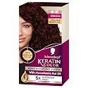 Schwarzkopf Keratin Color Permanent Hair Dye Cream, 5.8 Crimson, 1 Application - Professionally Inspired Hair Color Enriched with Keratin