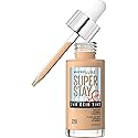Maybelline Super Stay Up to 24HR Skin Tint, Radiant Light-to-Medium Coverage Foundation, Makeup Infused With Vitamin C, 220, 1 Count