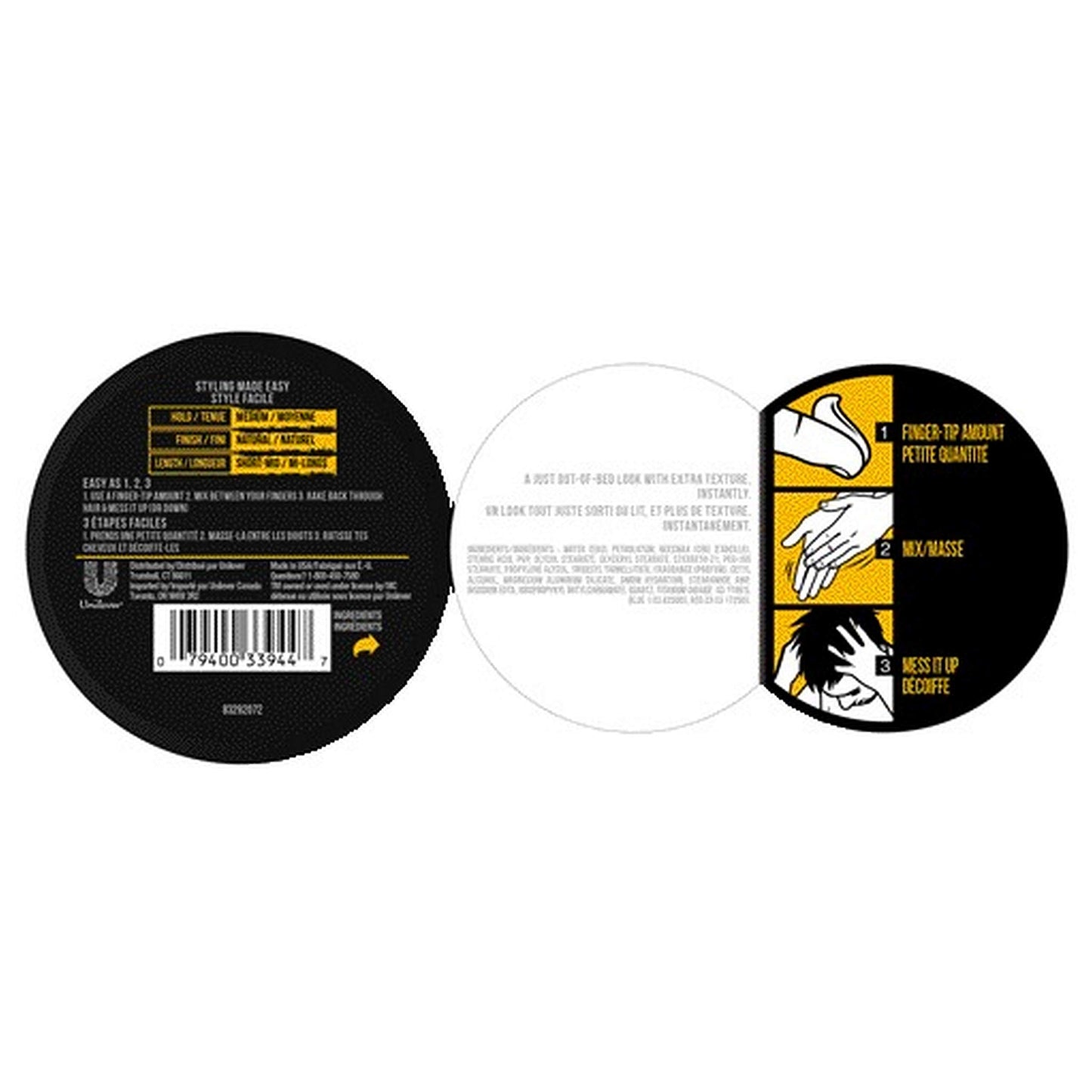 AXE Messy Look Hair Paste Flexible 2.64 oz (Pack of 6)