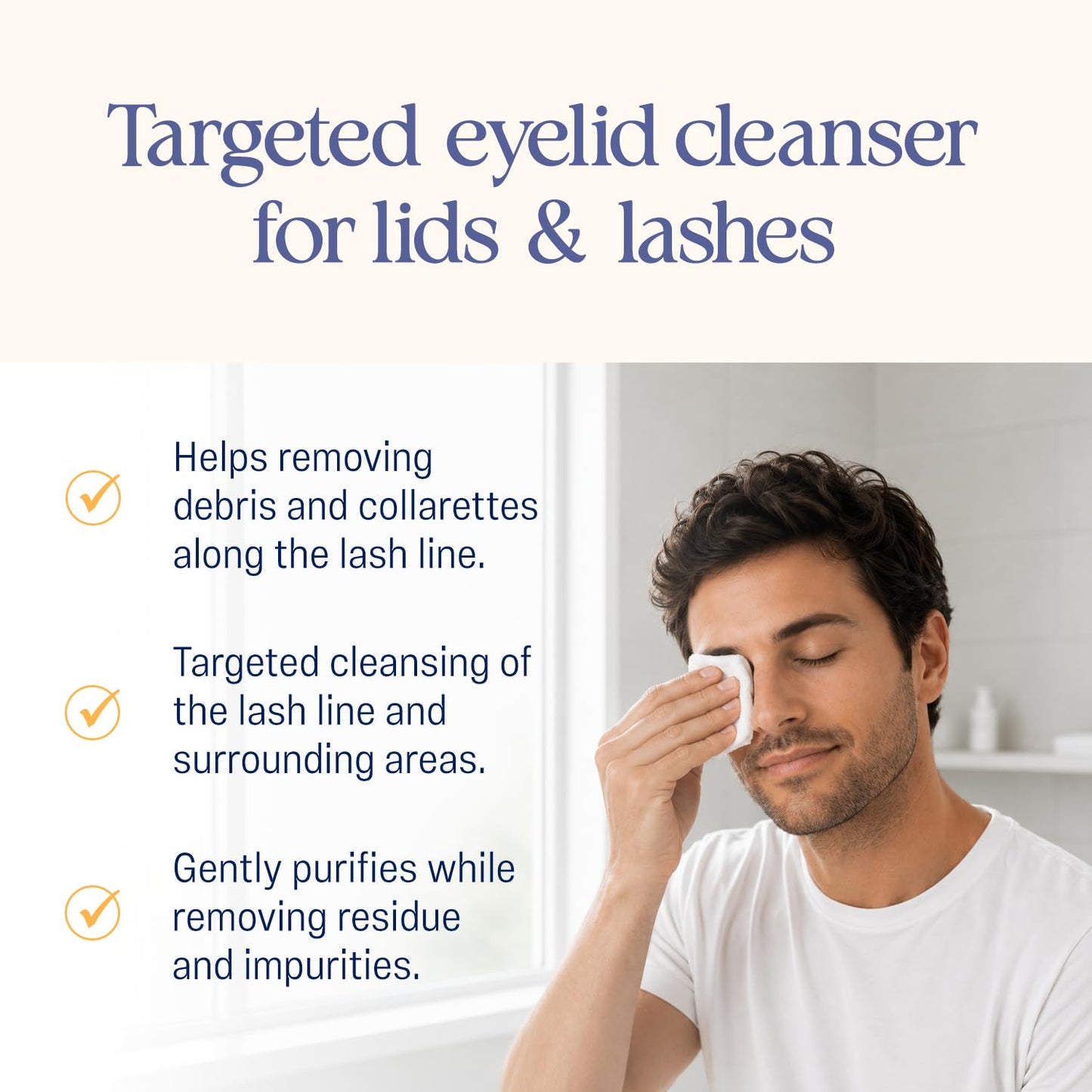OCuSOFT Oust Demodex Foam Cleanser - Extra Strength - Foaming Cleanser for Eyelids & Eyelashes with Tea Tree Oil - Eyelid Cleanser to Remove Oil Beauty and Personal Care OCuSOFT