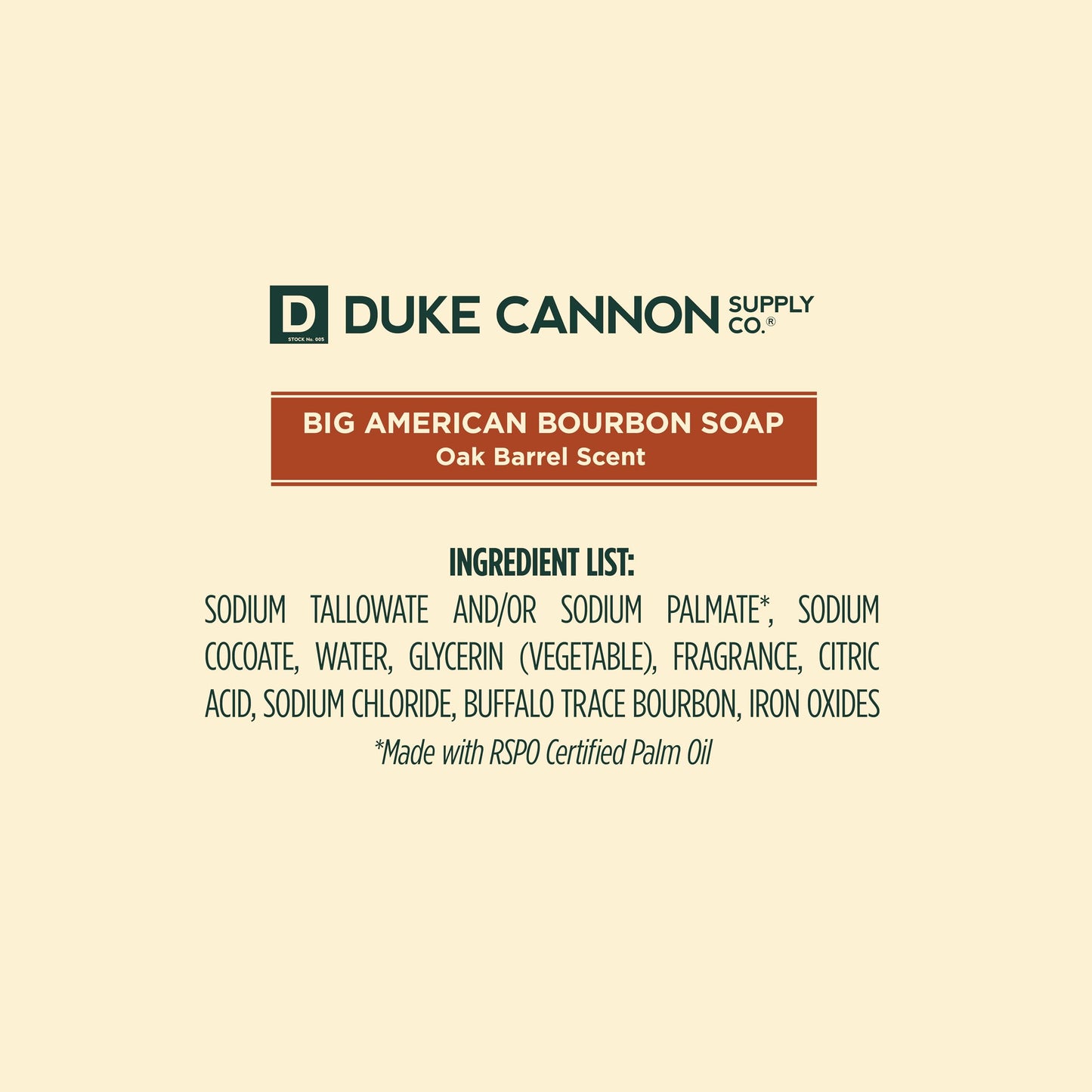 Duke Cannon Supply Co. Big Brick of Soap Bar for Men Big American Bourbon Made w/Buffalo Trace (Charred Oak Barrel Scent) Multi-Pack - Superior Grade Beauty & Personal Care Duke Cannon Supply Co.