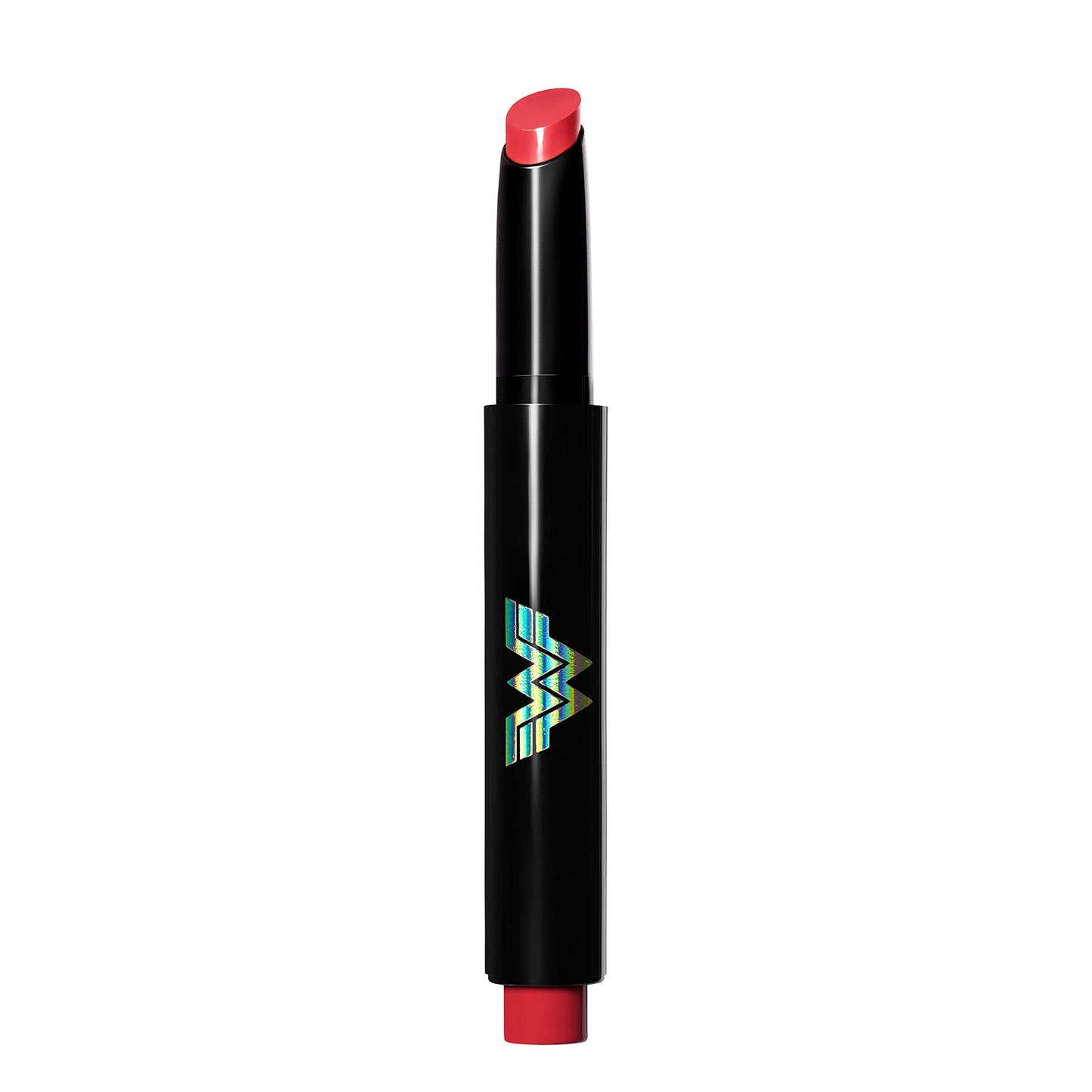 Revlon x WW84 Wonder Woman Kiss Melting Shine Lipstick, Moisturizing Non-Sticky Lipcolor with Coconut Oil and Shea Butter, in Red, 001 Courageous