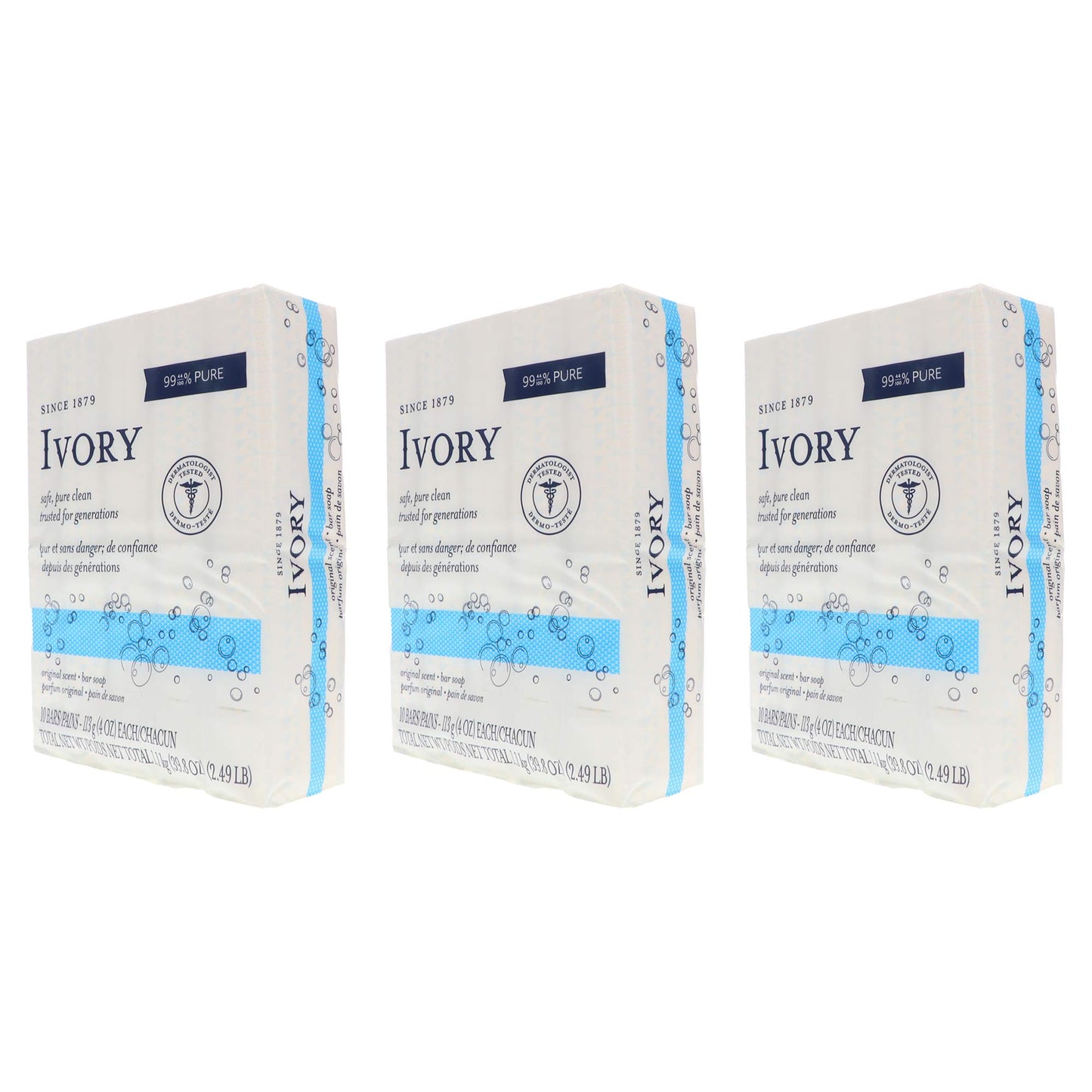 Ivory Soap, Original 4 oz Bars 10 ea (Pack of 3) Beauty & Personal Care Ivory