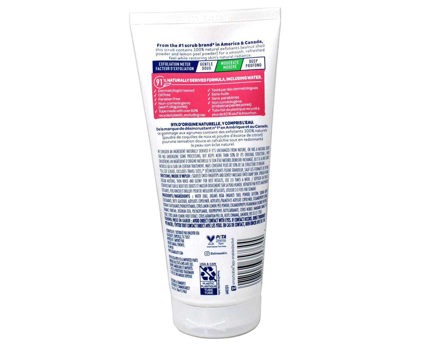 St. Ives Radiant Skin Pink Lemon and Mandarin Orange Face Scrub 6 oz (Pack of 6)