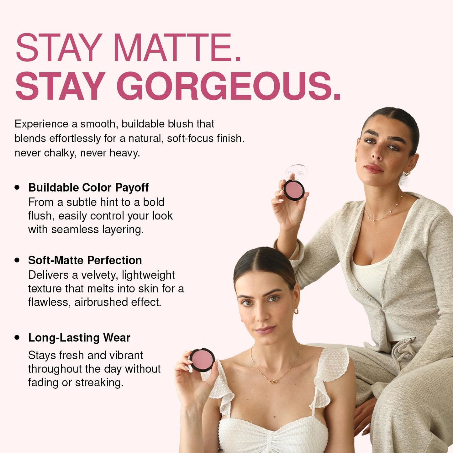 Palladio Matte Blush, Berry Pink