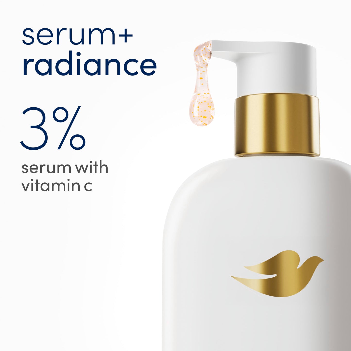 Dove Exfoliating Body Wash Glow Recharge Energizes & illuminates skin 3% brightening serum with vitamin C 18.5 oz