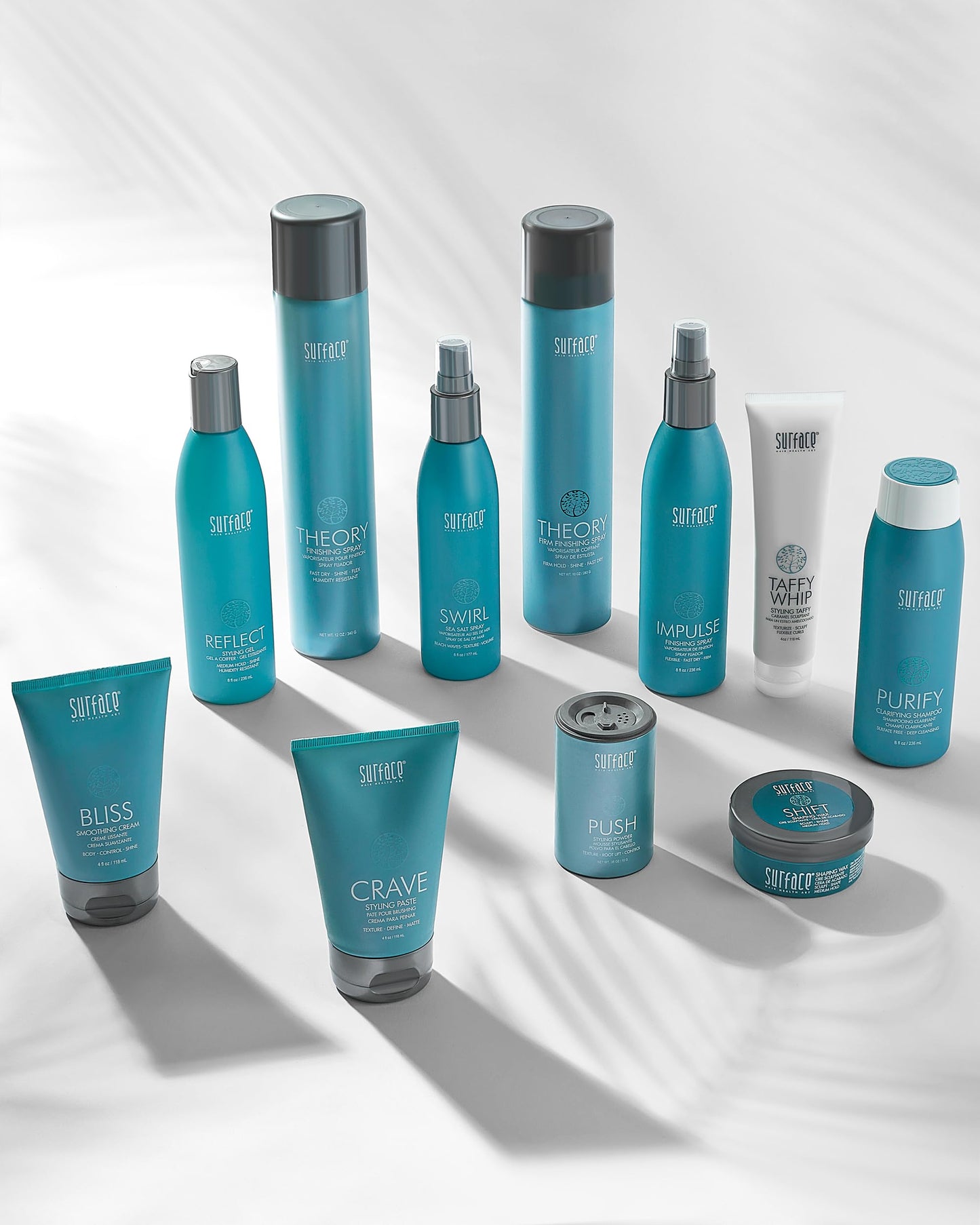 SURFACE Hair Theory Firm Finishing Spray, Strong Hold Styling Hairspray - All Day and Night Lasting Control,10 oz (Packaging may vary)