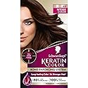 Schwarzkopf Keratin Permanent Hair Dye Cream, 4.6 Intense Cocoa, Professional Quality Color for Up to 100% Gray Coverage, Bond Enforcing System