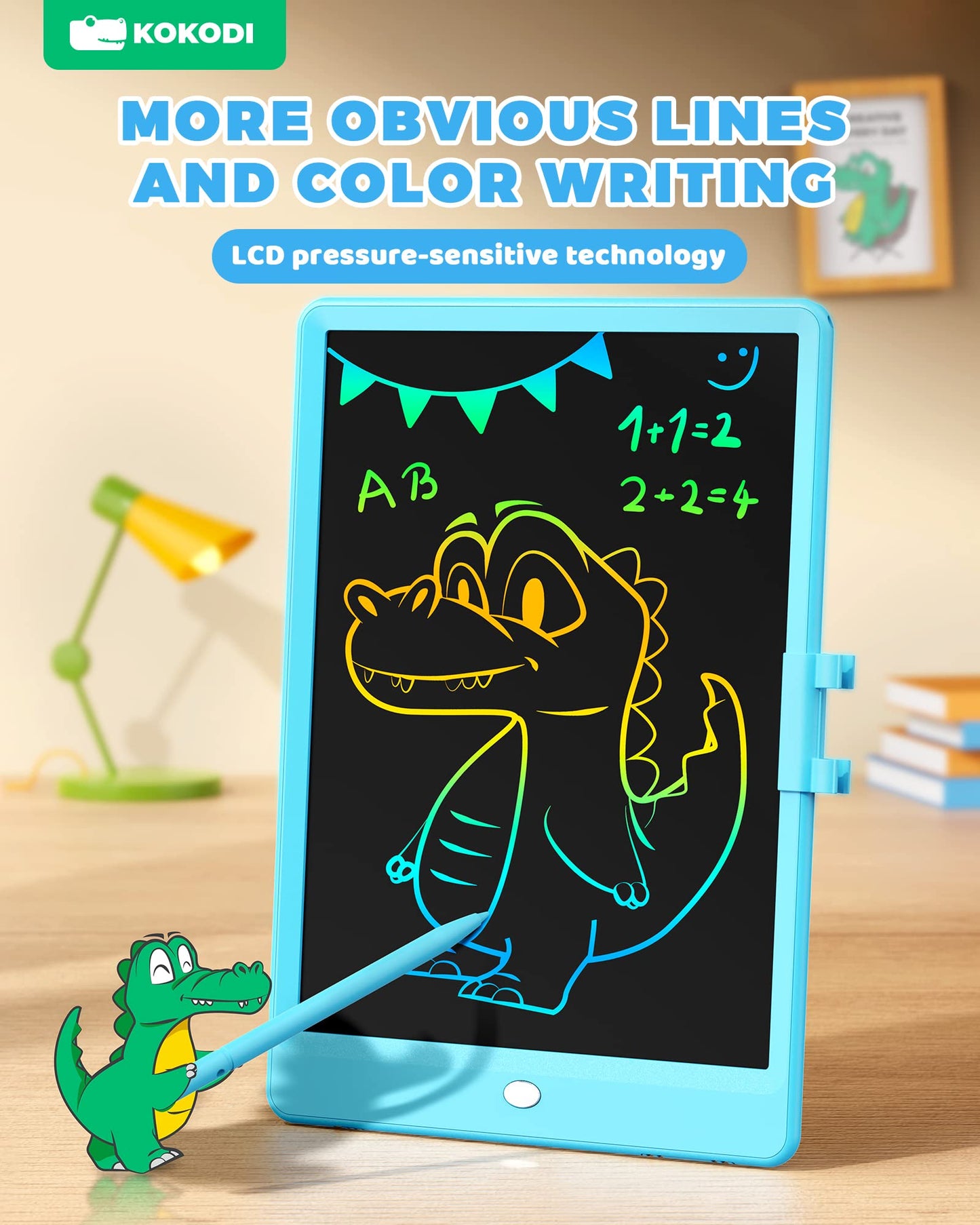 KOKODI LCD Writing Tablet, Gifts for 3 Years Old Boys and Girls,10 Inch Colorful Doodle Board Drawing Tablet, Erasable Reusable Electronic Drawing…