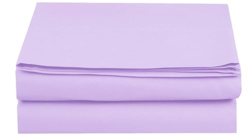 Elegant Comfort Premium Hotel Quality 1-Piece Flat Sheet, Luxury and Softest 1500 Premium Hotel Quality Microfiber Bedding Flat Sheet, Wrinkle-Free,