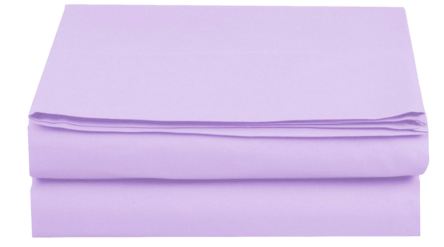 Elegant Comfort Premium Hotel Quality 1-Piece Flat Sheet, Luxury and Softest 1500 Premium Hotel Quality Microfiber Bedding Flat Sheet, Wrinkle-Free,