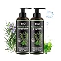 Rosemary Mint Strengthening Shampoo and Conditioner Set, Deep Cleaning & Refreshing Hair,Oil Control,Biotin Infused,Repair Damaged Hair,Revitalize