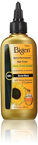 Bigen Semi Permanent Hair Color, Bluest Black, 3.0 Ounce (BSPBB1)