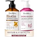 ProBliva Biotin Shampoo and Onion Conditioner Set for Thinning Hair in Adults 30+ - Strengthening Duo Reduces Shedding, Supports Fuller & Stronger