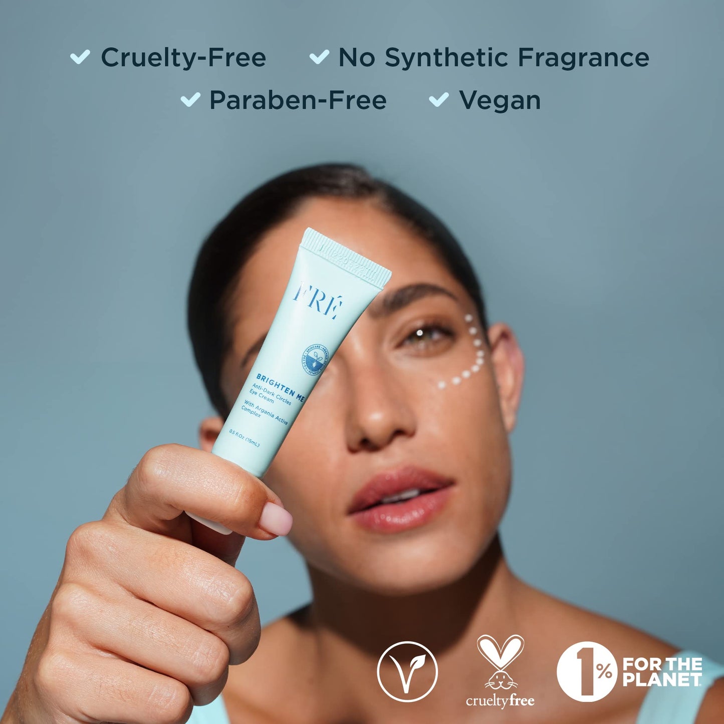 Rejuvenating Eye Cream, Brighten Me by FRE Skincare - Anti-Aging Smoothing Under Eye Cream for Dark Circles, Wrinkles & Puffiness - Vegan