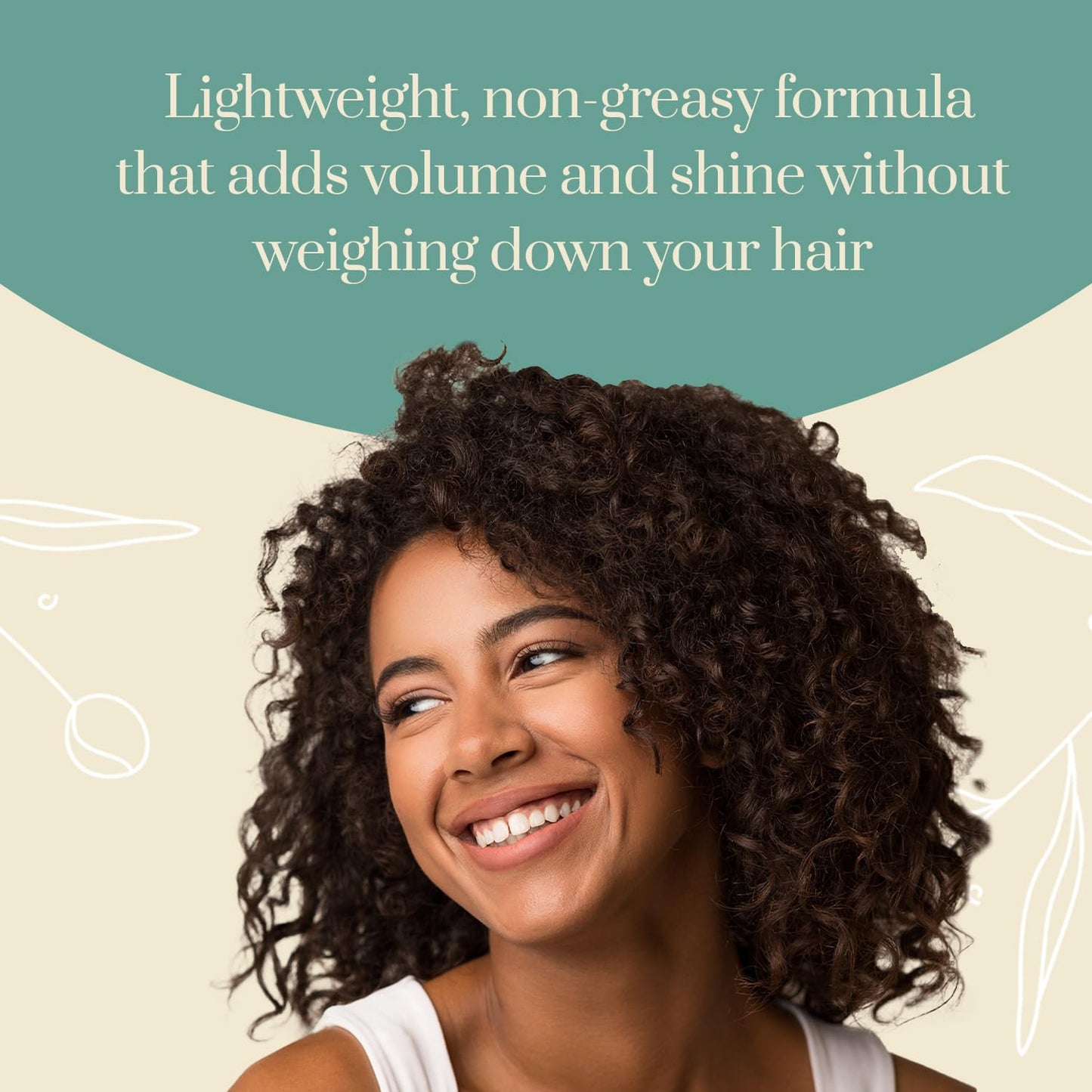 J. AMILA Styling Mousse for Curly & Wavy Hair - 8oz (237ml) Frizz Control & Long-Lasting Hold with Nourishing Coconut Oil - Defines Curls, Adds Volume