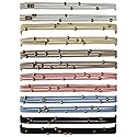 UDeBe Fashion Hair Ties with Golden Beads, Thin Hair Elastics Tie Korean, Colorful 12 Counts.