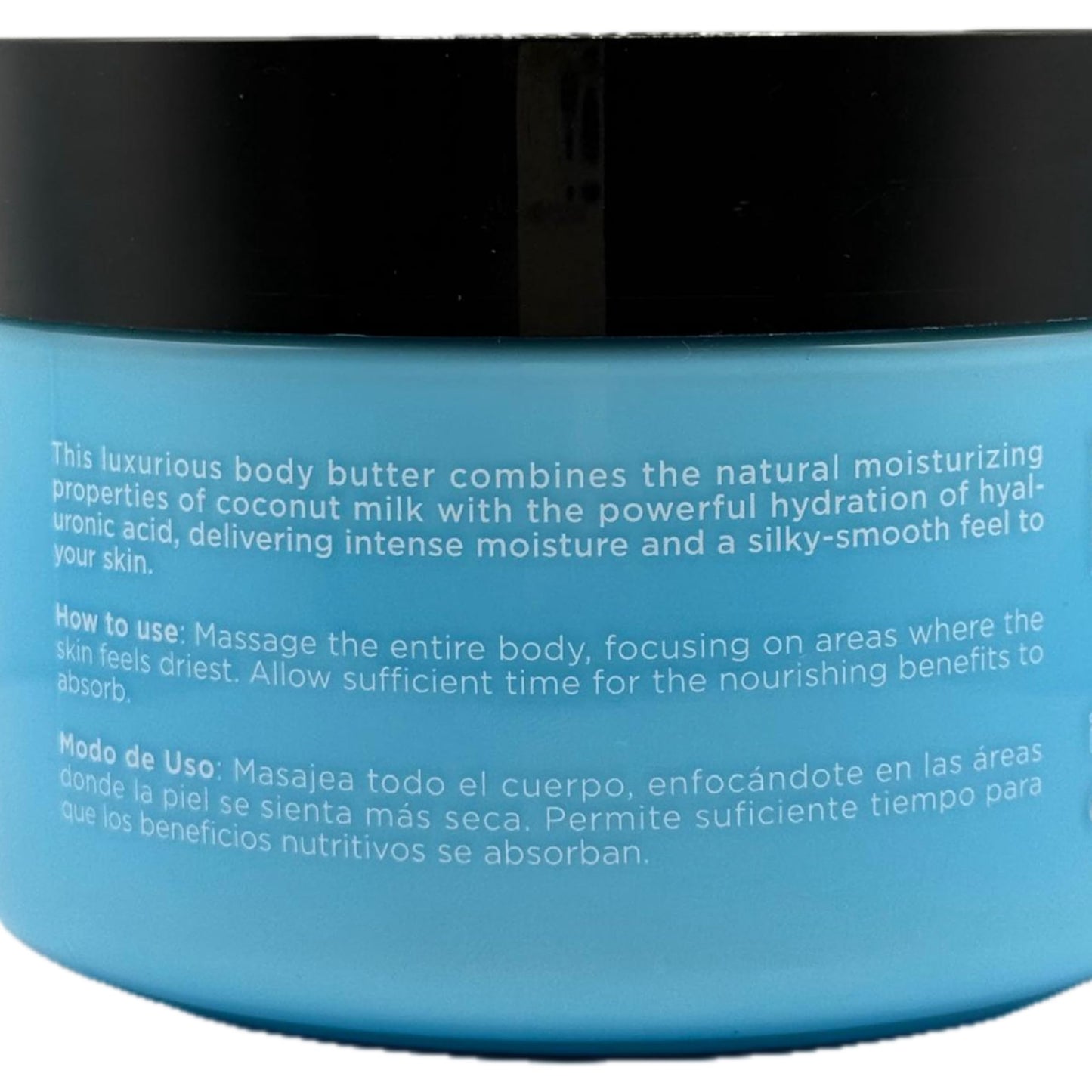 L LUSETA Coconut Milk & Hyaluronic Acid Body Butter, Hydrating & Moisturizing Formula, 16.9 fl oz