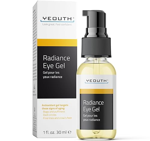 YEOUTH Under Eye Gel with Hyaluronic Acid, Skin Care Targets The Appearance of Puffiness, Dark Circles & Under Eye Bags, Revitalizing Hydrating