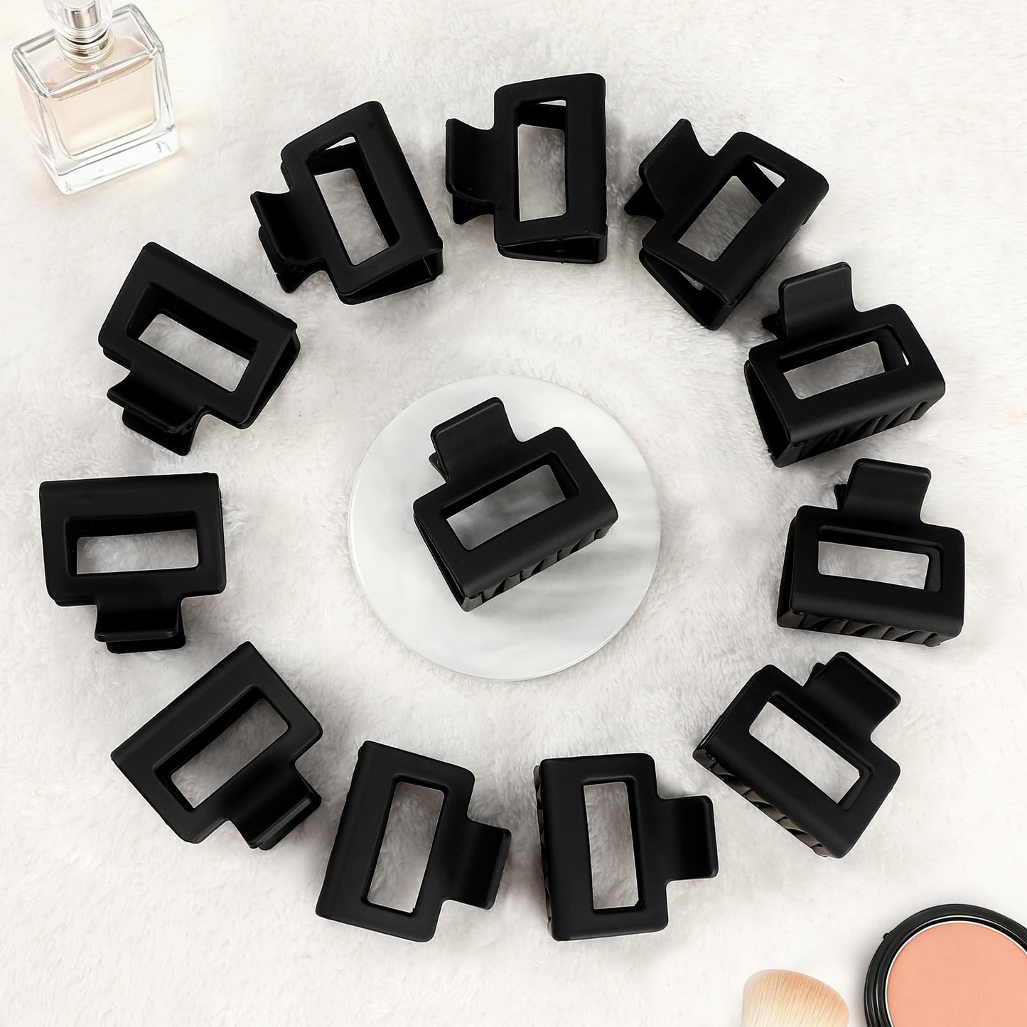 Sisiaipu 2 Inch Medium Claw Clips 12 Pcs - Matte Nonslip Acrylic Square Banana Jaw Clips for Thin Hair, Bulk Hair Accessories for Women and Girls Beauty and Personal Care Sisiaipu