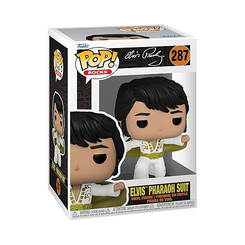 Funko POP! Rocks: Elvis Presley - Pharaoh Suit - Collectable Vinyl Figure - Gift Idea - Official Merchandise - for Kids & Adults - Music Fans - Model…