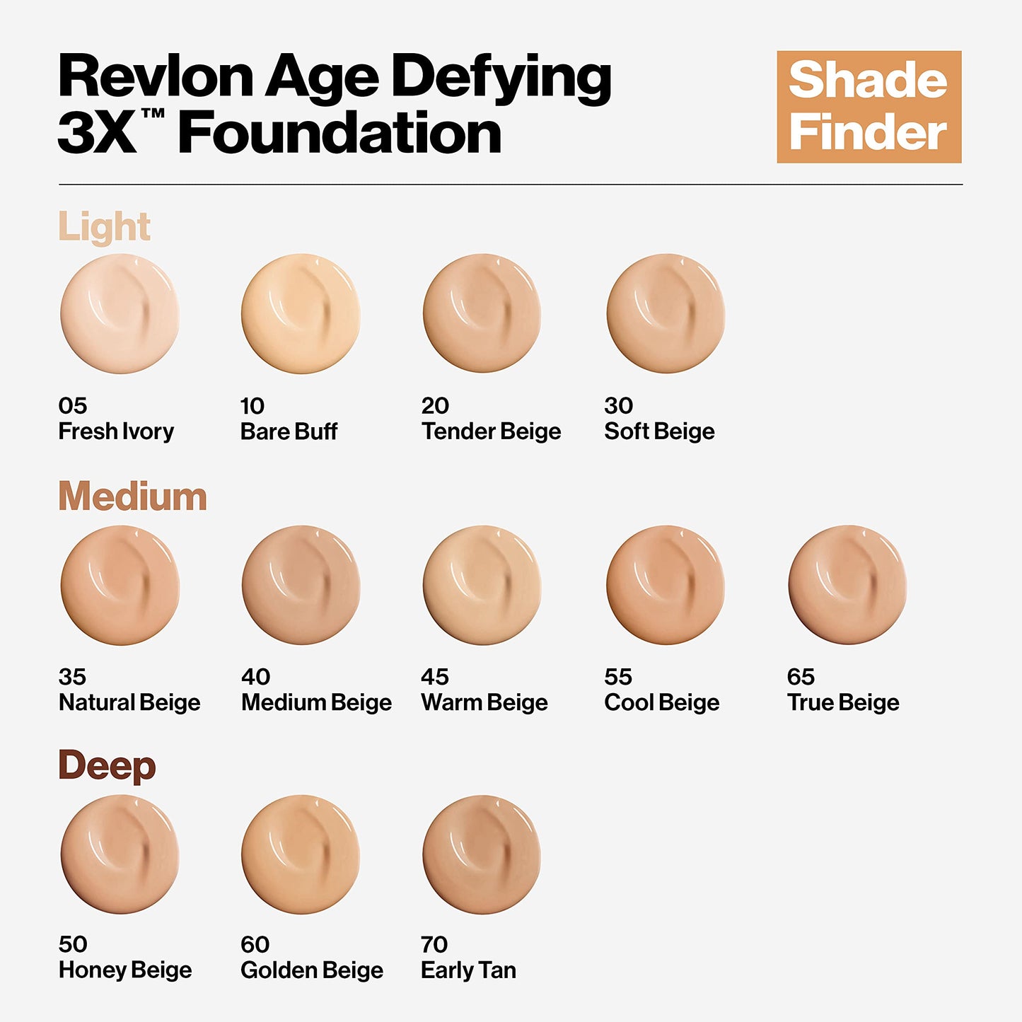 Revlon Age Defying 3X Liquid Foundation, SPF 30 Anti-Aging & Firming Makeup, Longwear Medium Buildable Coverage, 050 Honey Beige, 1 fl oz