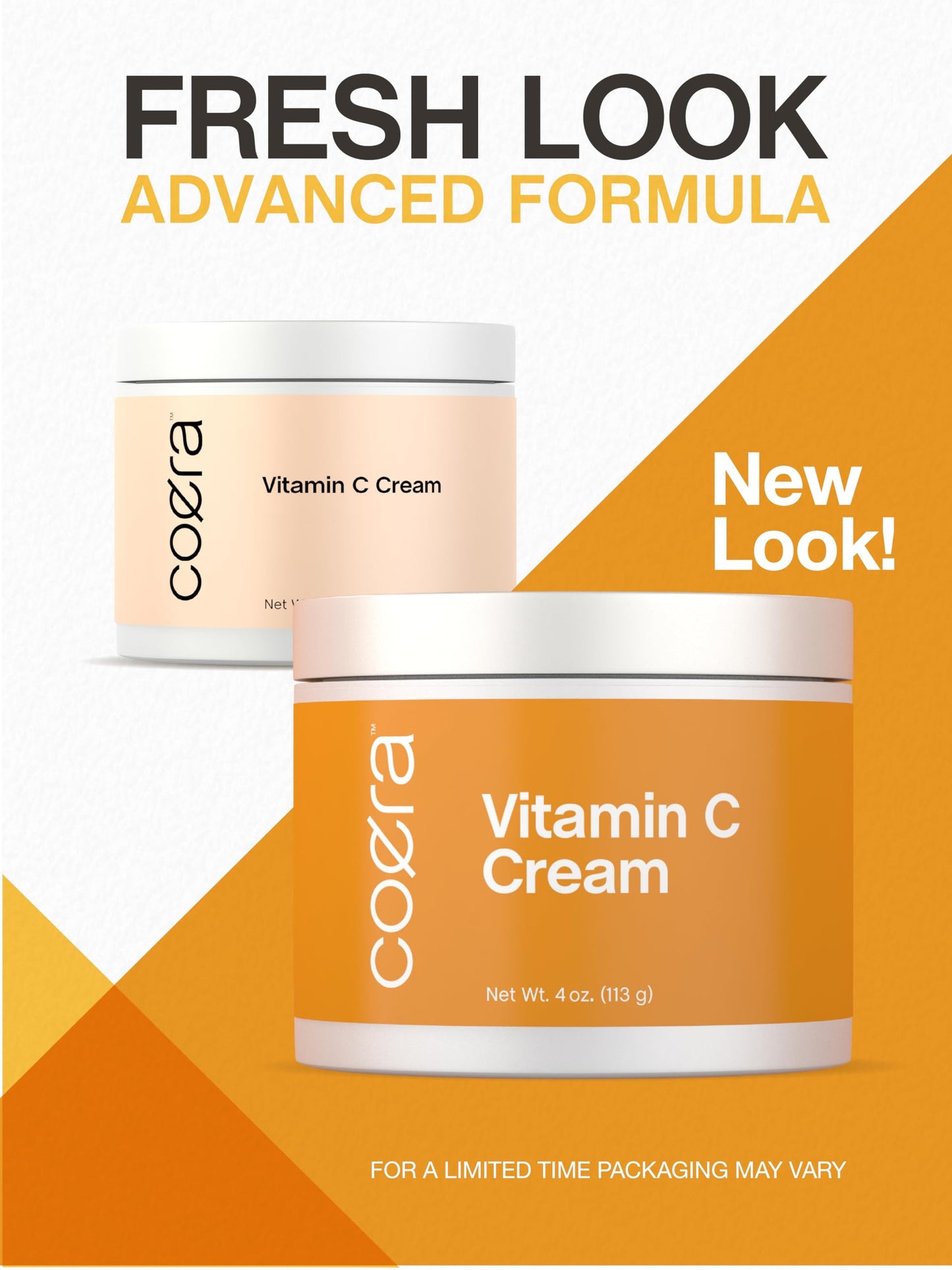 Coera Vitamin C Cream | 4oz | For Face, Dark Spots, Body, and Skin | Brightening, Hydrating, & Firming Moisturizer | Free of Parabens, SLS